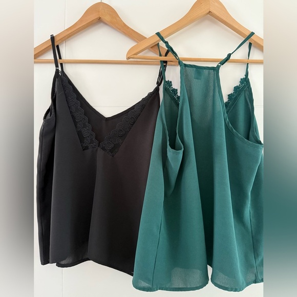 Bundle of 2 SHEIN Lace Tank Tops, size large. - Picture 3 of 15